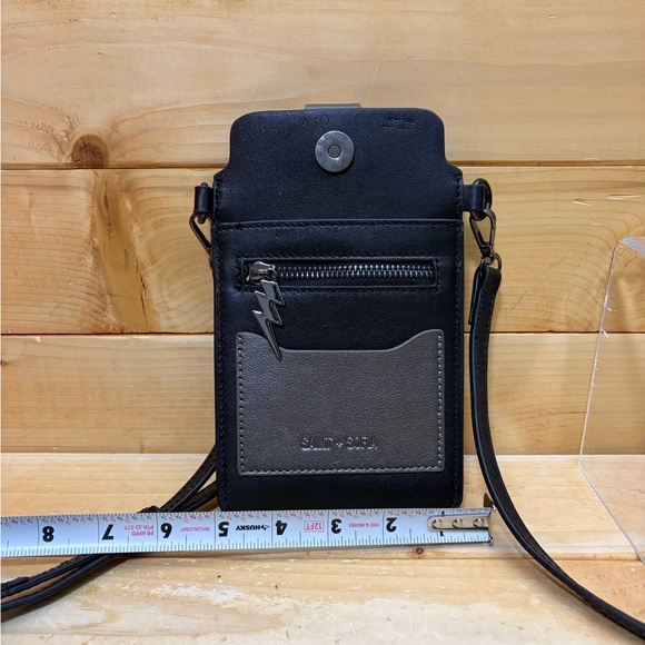 $89 saint + sofia leather cellphone crossbody case - Picture 2 of 6